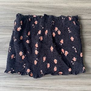 Smocked Floral Tube Top Going Out Vacation Y2K 2000s 2010s vibes